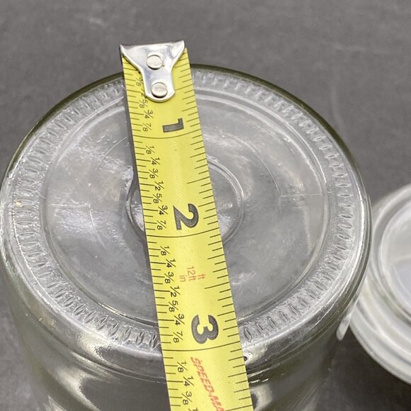 Vintage Round Apothecary Jar Storage Canister Lid 5.5" Tall Tight Seal - Picture 8 of 9